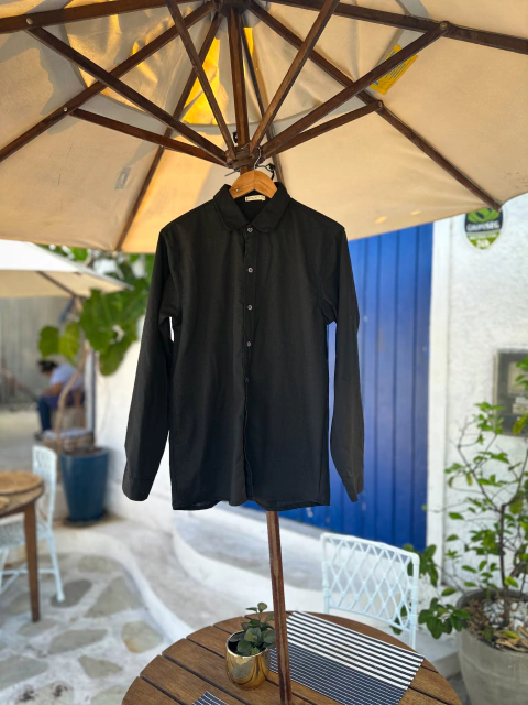 Camisa Linho Manga Longa