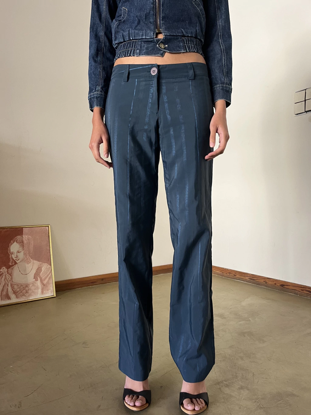 Pantalón Texturado Rayas