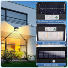 Luz Exterior de 2 Focos con Panel Solar en internet