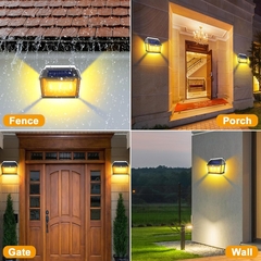 Luz Exterior de 3 Focos con Panel Solar - TendenciasYA