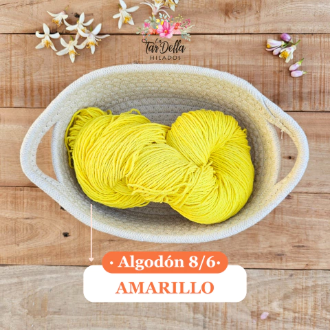 Hilo de algodón 8/6 Amarillo