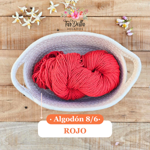Hilo de algodón 8/6 Rojo