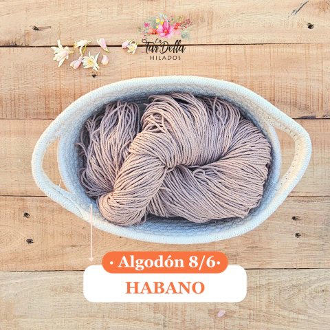 Hilo de algodón 8/6 Habano
