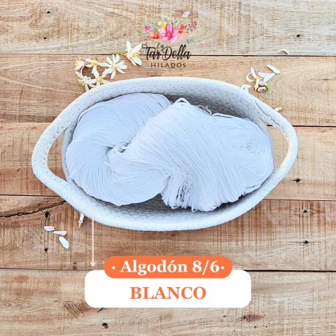 Hilo de algodón 8/6 Blanco