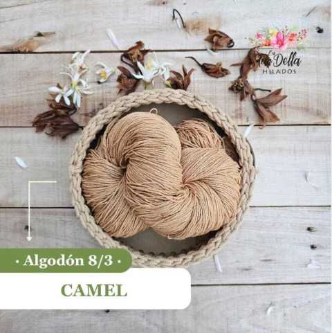 Hilo de algodón 8/3 Camel - comprar online