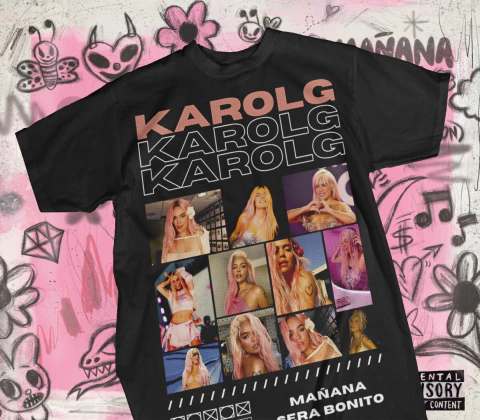 DISEÑO INDIVIDUAL KAROL G DTF SEMITONOS PNG - comprar en línea