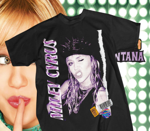 DISEÑO INDIVIDUAL HANNAH MONTANA DTF SEMITONOS PNG