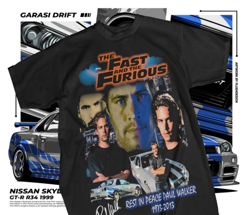 DISEÑO INDIVIDUAL FAST AND FURIOUS DTF SEMITONOS PNG - comprar en línea