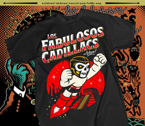 DISEÑO INDIVIDUAL LOS FABULOSOS CADILLACS DTF SEMITONOS PNG