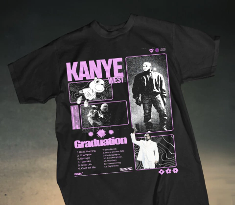 DISEÑO INDIVIDUAL KANYE WEST DTF SEMITONOS PNG - comprar en línea