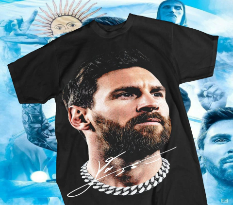 DISEÑO INDIVIDUAL MESSI DTF SEMITONOS PNG