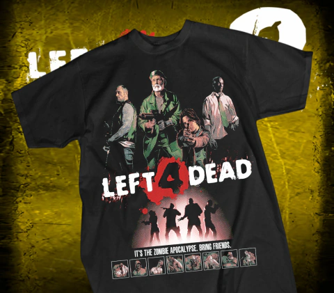 DISEÑO INDIVIDUAL LEFT 4 DEAD DTF SEMITONOS PNG