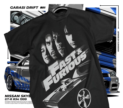 DISEÑO INDIVIDUAL FAST AND FURIOUS DTF SEMITONOS PNG - comprar en línea