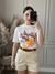 Shorts Alfaiataria com Cinto Marrom