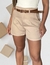 Shorts Alfaiataria com Cinto Marrom - comprar online