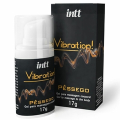 Vibration! Gel para Massagem Corporal Sabor Pêssego 17g INTT