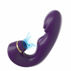 Vibrador de Ponto G e Clitóris com Pulsação e Dedilhar