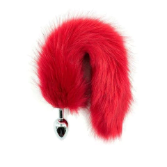 Plug Anal Rabo de Raposa - Vermelho - Plug Tamanho P / 40 cm de cauda - comprar online