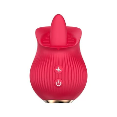 Vibrador de clitóris em formato de rosa lingueta - loja online