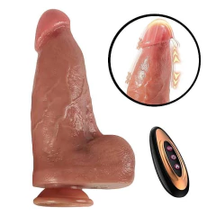 Pênis Realístico em Silicone Líquido com Vai e Vem / Aquecimento 24cm x 6,8 - comprar online