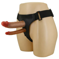 Capa Peniana com Cinta e Pênis Duplo - 17.5 X 4.2 - Keaven - Pretty Love - comprar online