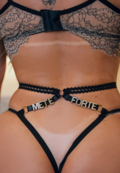 CROPPED CHOCOLATE SEM BOJO E CALCINHA SEXY COM FRASE METE FORTE L180 - comprar online