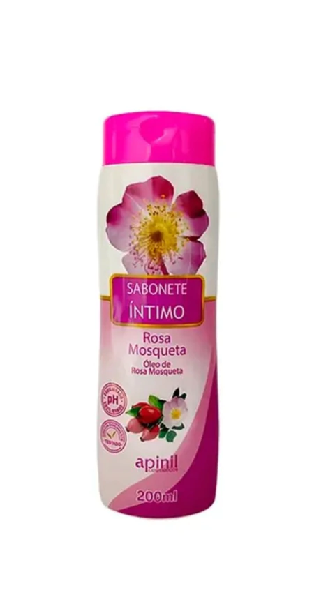 SABONETE FEMININO ROSA MOSQUETA 200ML APINIL COSMÉTICOS