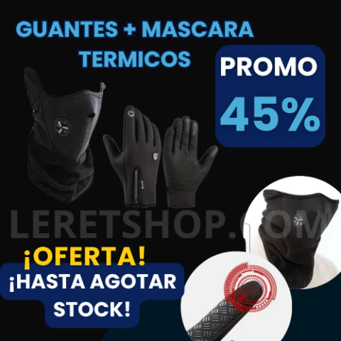 Combo UrbanRide® | Máscara + guantes térmicos – Protegé tu cara y manos del frío extremo ¡OFERTA HASTA AGOTAR STOCK! - comprar online