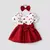 Conjunto de 2 piezas - Vestido con estampado de corazones y vincha - comprar online