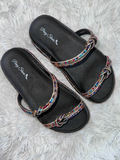 Birken Preta com Pedrarias Coloridas