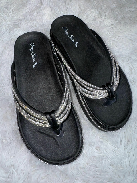 Birken Chinelo Luxo com Tiras de Strass
