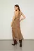 Vestido De Georgette Leve Midi Decote Nadador Estampado - Animale - Photo Boutique