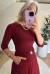 Vestido Midi Manga 3/4 Gola Redonda Maria Isabel - comprar online