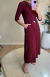 Vestido Midi Manga 3/4 Gola Redonda Maria Isabel na internet