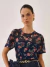 Blusa Tule Estampado Rosana - comprar online