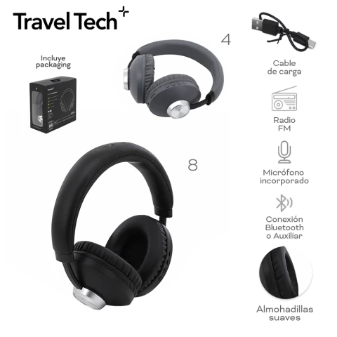 Auriculares Travel Tech 19060