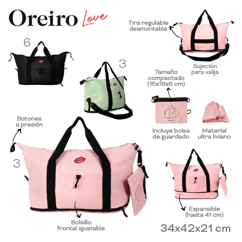Cartera Bolso De Viaje Oreiro Love 29138