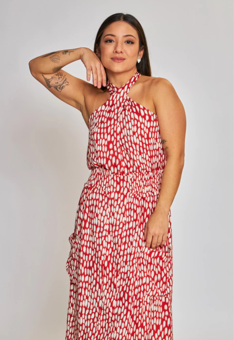 FRENTE ÚNICA DOTS VERMELHA - comprar online