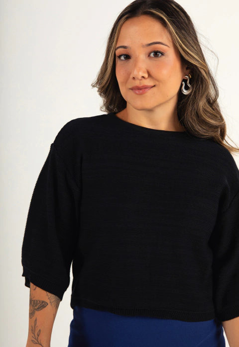 TRICOT VISCO PRETO - comprar online