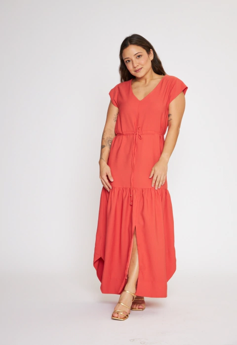VESTIDO VIENA CORAL - comprar online