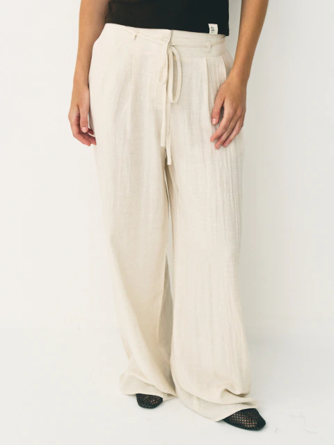 # SK828 - pantalón lino tiras