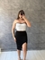 Conjunto Atoalhado Saia Com Fenda e Cropped Tomara Que Caia Preto SKU 6119 - comprar online