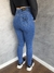 Calça Sal E Pimenta Botão Preto Lavagem Escura SKU 5234 na internet