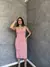Vestido Midi Canelado Molinho Duas Fendas SKU 161 - comprar online