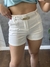 Short Alfaitaria Cinto Brilho Branco SKU 3028