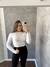 Cropped Modal Detalhe Losango Erika Branco SKU 5280 - comprar online