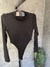 Body Cavado Manga Longa/Gola Alta Preto Macela SKU 5070 - comprar online