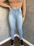 Calça Sal E Pimenta Clara Botão Rosa Detalhe E Escrita Rosa SKU 5301