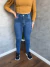 CALÇA JEANS LAVAGEM ESTONADA BOTÃO OFF SKU 5380