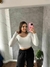 CROPPED TÉRMICO MANGA LONGA 2 LINHAS BRANCO OFF SKU 5416 - comprar online
